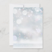 Eerste Snowflakes Baby shower Dank je gedicht Bedankkaart (Achterkant)