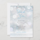 Eerste Snowflakes Baby shower Dank je gedicht Bedankkaart (Voorkant)