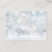 Eerste Snowflakes Book Request Baby shower Informatiekaartje (Achterkant)