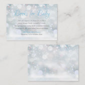 Eerste Snowflakes Book Request Baby shower Informatiekaartje (Voorkant / Achterkant)