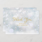 Eerste Snowflakes Gold Bedankt (Voorkant / Achterkant)