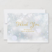 Eerste Snowflakes Gold Bedankt (Voorkant)