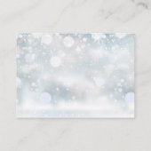 Eerste Snowflakes Luier Raffle Baby shower Informatiekaartje (Achterkant)