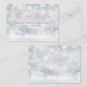 Eerste Snowflakes Luier Raffle Baby shower Informatiekaartje (Voorkant / Achterkant)