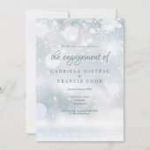 Eerste Snowflakes verlovingsfeest Kaart (Voorkant)