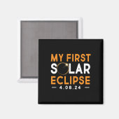 Eerste Solar Eclipse Shirt Jongens Meisjes 2024 So Magneet (Voorkant / Achterkant)