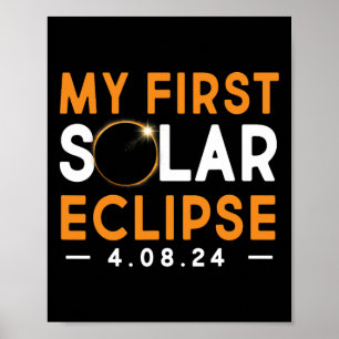 Eerste Solar Eclipse Shirt Jongens Meisjes 2024 So Poster