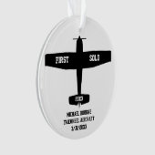 Eerste solo eenvoudig vliegtuig, gepersonaliseerde ornament (voorkant)