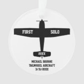 Eerste solo eenvoudig vliegtuig, gepersonaliseerde ornament (voorkant)