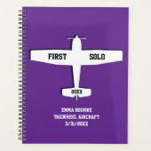 Eerste solo eenvoudig vliegtuig, gepersonaliseerde planner (Voorkant)