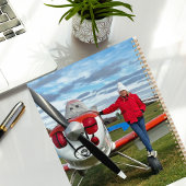 Eerste solo eenvoudig vliegtuig, gepersonaliseerde planner