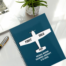 Eerste solo eenvoudig vliegtuig, gepersonaliseerde planner