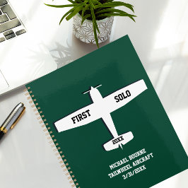 Eerste solo eenvoudig vliegtuig, gepersonaliseerde planner