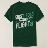 Eerste Solo Flight Pilot Gift T-shirt (Design voorkant)