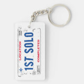 Eerste Solo Licentie Bord Sleutelhanger (achterkant)