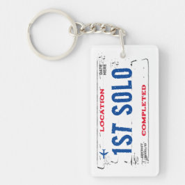 Eerste Solo Licentie Bord Sleutelhanger