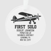 Eerste Solo-piloot Gepersonaliseerde Luchtvaart Ornament (voorkant)