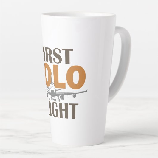 Eerste Solo-vlucht Latte Mok (Rechterhoek)