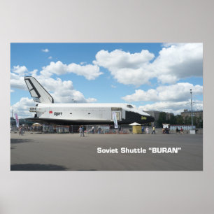 Eerste Sovjetshuttle Buran Poster