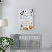 Eerste Space Adventure Boy Verjaardag Welkom Poster