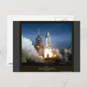 Eerste Space Shuttle start STS-1 Columbia Briefkaart (Voorkant / Achterkant)