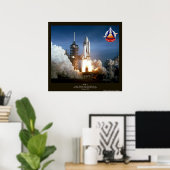 Eerste Space Shuttle start STS-1 Columbia Poster (Thuiskantoor)