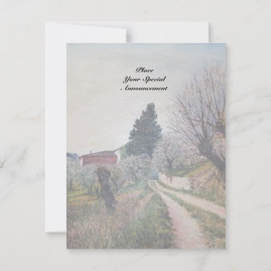 EERSTE SPRING IN TUSCANY KAART (Achterkant)