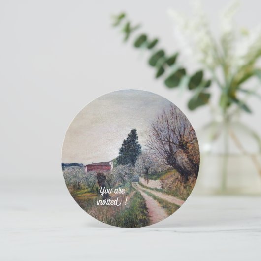 EERSTE SPRING IN TUSCANY LANDSCAPE KAART (Staand voorkant)