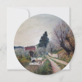 EERSTE SPRING IN TUSCANY LANDSCAPE KAART (Voorkant)