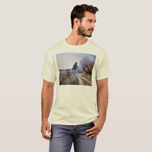 EERSTE SPRING IN TUSCANY LANDSCAPE T-SHIRT (Voorkant volledig)