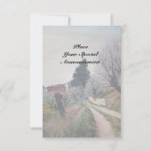 EERSTE SPRING IN TUSCANY LANSCAPE rsvp Kaart (Achterkant)