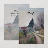 EERSTE SPRING IN TUSCANY rsvp Kaart (Voorkant / Achterkant)