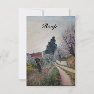 EERSTE SPRING IN TUSCANY rsvp Kaart