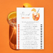 eerste spritz vrijgezellenfeest Hij zei dat ze spe