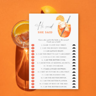 eerste spritz vrijgezellenfeest Hij zei dat ze spe