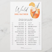 Eerste Spritz Vrijgezellenfeest Zou ze liever spel (Voorkant)