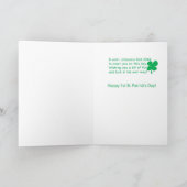 Eerste St. Patrick van de baby Dag Kaart (Binnen)