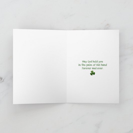 Eerste St. Patrick van het baby Dag die Gebed Kaart (Binnen)