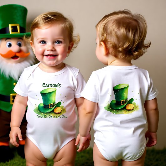 Eerste St. Patrick's Dag voor Kleine Schatzoekers Romper