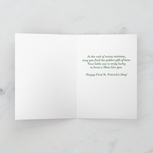 Eerste St. Patrick's Day als moeder Woodland Deer Kaart