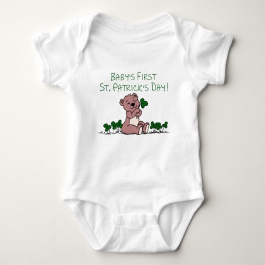 Eerste St. Patrick's Day Romper (Voorkant)