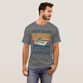 Eerste staat van de pontoon-toonboot kapitein t-shirt (Voorkant volledig)