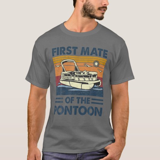 Eerste staat van de pontoon-toonboot kapitein t-shirt (Voorkant)