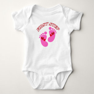 eerste stap baby meisje bodysuit