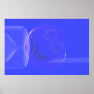 Eerste stap in het klonen van mensen poster