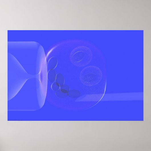 Eerste stap in het klonen van mensen poster (Voorkant)