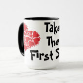 " Eerste stap " Mok (Voorkant links)