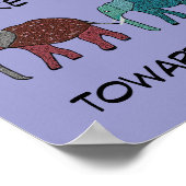 Eerste stap naar het Motivatie Poster van het Succ (Hoek)