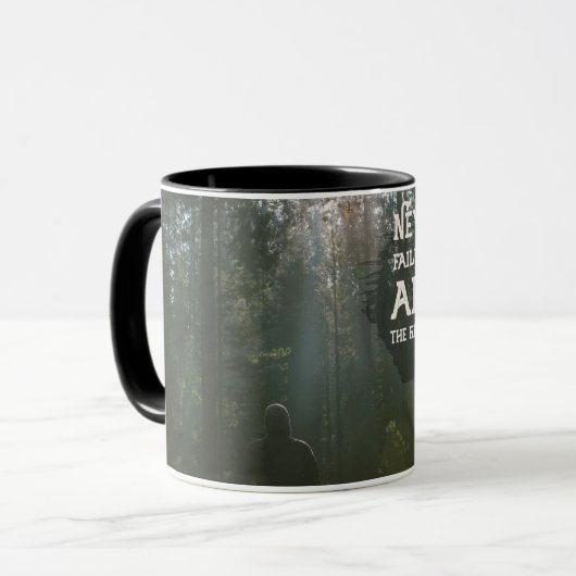 eerste stap naar succes mok (Voorkant links)