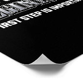 Eerste stap S Sticker Poster (Hoek)